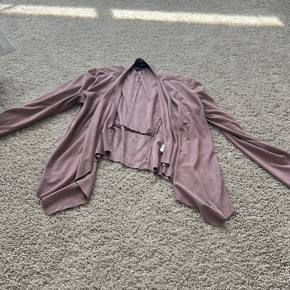 Suede blazer